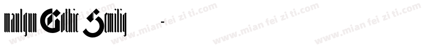 maulgun Gothic Semilig 亮体字体转换